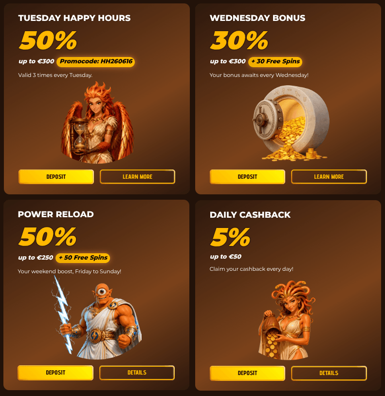Mino Casino Other Bonuses